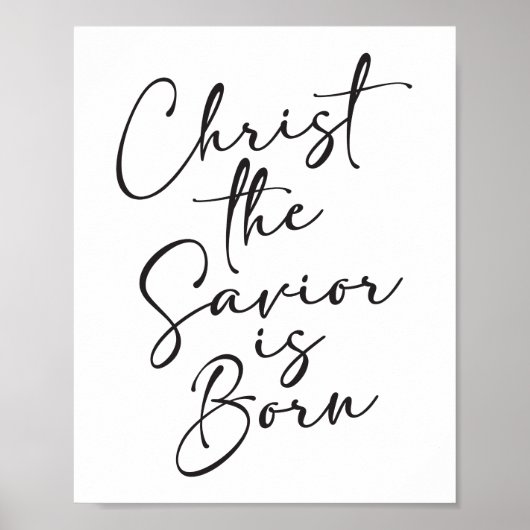 Christus de Savior is de Born KerstArt Print (Voorkant)