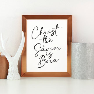 Christus de Savior is de Born KerstArt Print