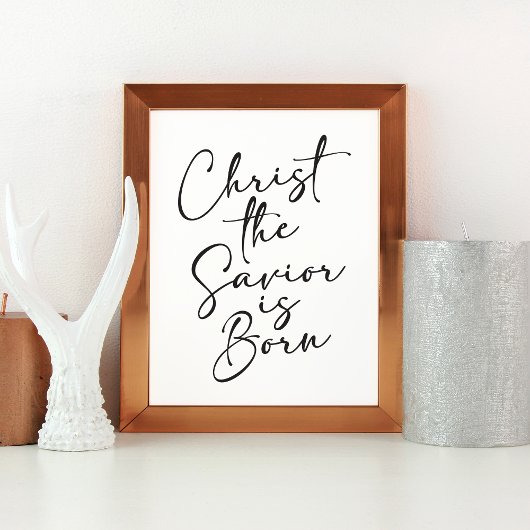 Christus de Savior is de Born KerstArt Print