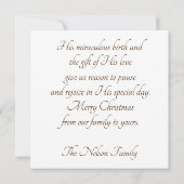 Christus de Savior is geboren (Achterkant)