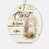 Christus de Savior is geboren Keramisch Ornament (Links)