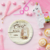 Christus de Savior is geboren Papieren Bordje (Feest)