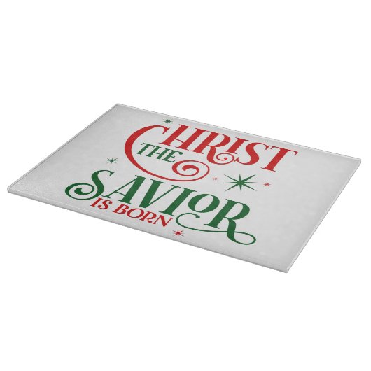 Christus de Savior is geboren Snijplank (Hoek)