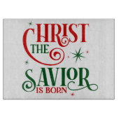 Christus de Savior is geboren Snijplank (Voorkant)