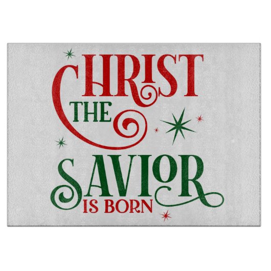 Christus de Savior is geboren Snijplank (Voorkant)