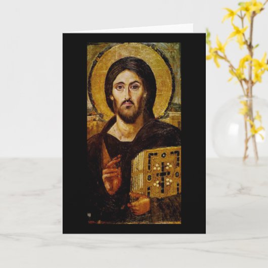 Christus de Savior Kaart (Gele Bloem)