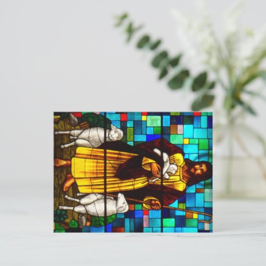 Christus de Shepherd Briefkaart (Staand voorkant)