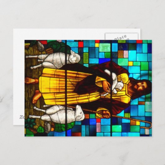 Christus de Shepherd Briefkaart (Voorkant / Achterkant)