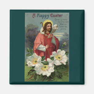 Christus de Shepherd met Lamb Pasen Magneet