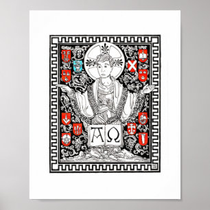 Christus de sinus 8 x 10 inch afdrukken poster