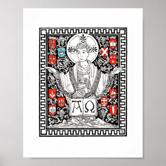 Christus de sinus 8 x 10 inch afdrukken poster (Voorkant)