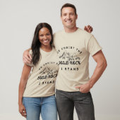 Christus de vaste rots waarop ik sta t-shirt (Unisex)
