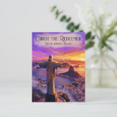 Christus de Verlosser Brazilië Briefkaart (Staand voorkant)