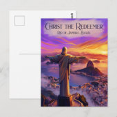 Christus de Verlosser Brazilië Briefkaart (Voorkant / Achterkant)