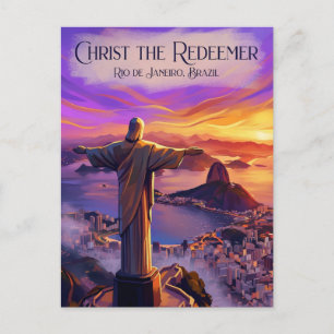 Christus de Verlosser Brazilië Briefkaart