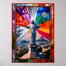 Christus de Verlosser in het Mozaïek Poster