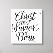 Christus de Verlosser is geboren Canvas Afdruk (Voorkant)