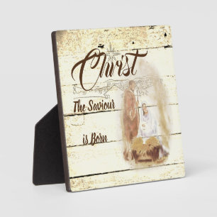 Christus de Verlosser is geboren Fotoplaat