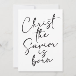 Christus de Verlosser is Geboren Kerst Kunstprint Kaart