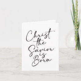 Christus de Verlosser is Geboren Stille Nacht Kers Kaart