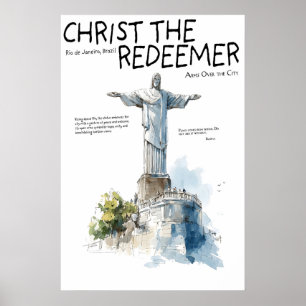 Christus de Verlosser Poster Rio de Janeiro Brazi