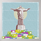 Christus de Verlosser Reisposter Favela Poster (Voorkant)