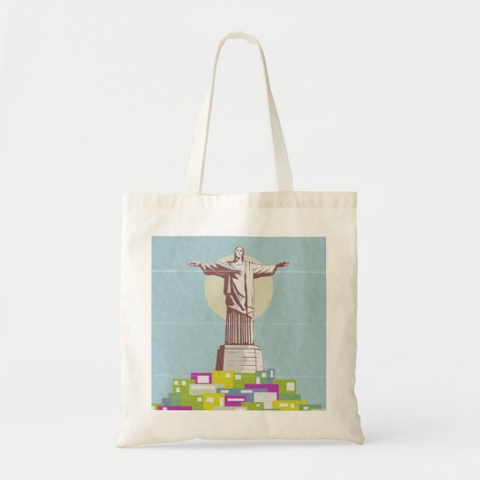 Christus de Verlosser Reisposter Favela Tote Bag (Voorkant)