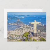 Christus de Verlosser, Rio de Janeiro Feestdagenkaart (Voorkant / Achterkant)
