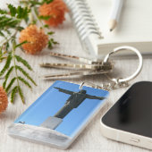 Christus de Verlosser standbeeld, Dominicaanse Rep Sleutelhanger (Voorkant Rechts)