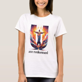 Christus de Verlosser: U bent verlost T-shirt
