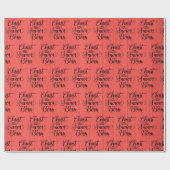 Christus de Verlosser wordt geboren in rood nephou Cadeaupapier (Vlak)