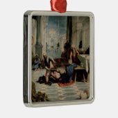 Christus De voeten van de disciples wassen Metalen Ornament (Rechts)
