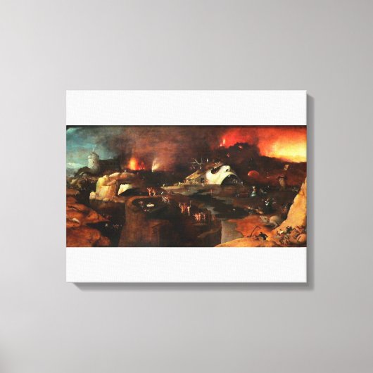 Christus Descent in de hel door Hieronymus Bosch Canvas Afdruk (Voorkant)