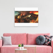 Christus Descent in de hel door Hieronymus Bosch Canvas Afdruk (Insitu (Woonkamer))