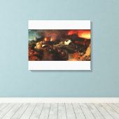 Christus Descent in de hel door Hieronymus Bosch Canvas Afdruk (Insitu (Houten vloer))