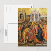 Christus die de blinden geneest door Emmanuel Tzan Briefkaart (Voorkant / Achterkant)