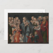 Christus die de kinderen verstikt briefkaart (Voorkant / Achterkant)