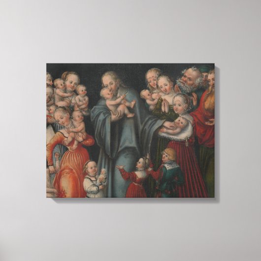 Christus die de kinderen verstikt canvas afdruk (Voorkant)