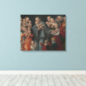 Christus die de kinderen verstikt canvas afdruk (Insitu (Houten vloer))