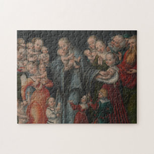 Christus die de kinderen verstikt legpuzzel