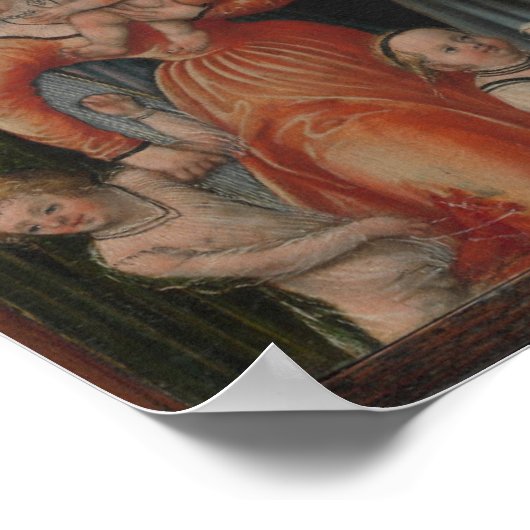 Christus die de kinderen verstikt poster (Hoek)