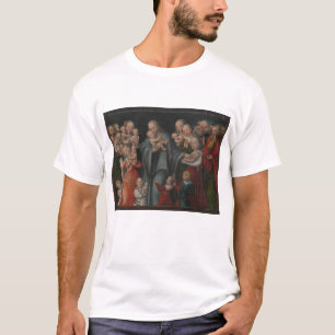 Christus die de kinderen verstikt t-shirt
