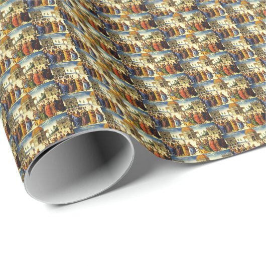 Christus die de sleutels geeft aan de heilige Petr Cadeaupapier (Rol Hoek)