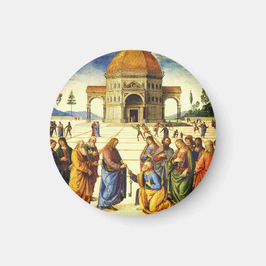 Christus die de sleutels geeft aan de heilige Petr Magneet (Voorkant)