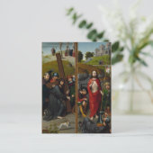 Christus die het kruis draagt briefkaart (Staand voorkant)