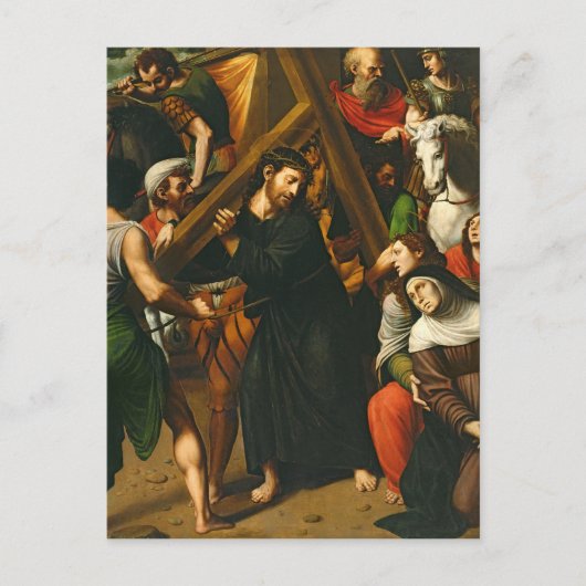 Christus die het kruis draagt briefkaart (Voorkant)