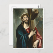 Christus die het kruis draagt, El Greco Briefkaart (Voorkant / Achterkant)