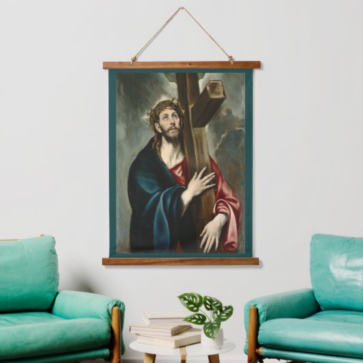 Christus die het kruis draagt, El Greco Hangend Wandkleed (Woonkamer)