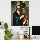 Christus die het kruis draagt, El Greco Poster (Thuiskantoor)