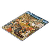 Christus die het Kruis Draagt Kunst Gouden Monogra Notitieboek (Linkerzijde)